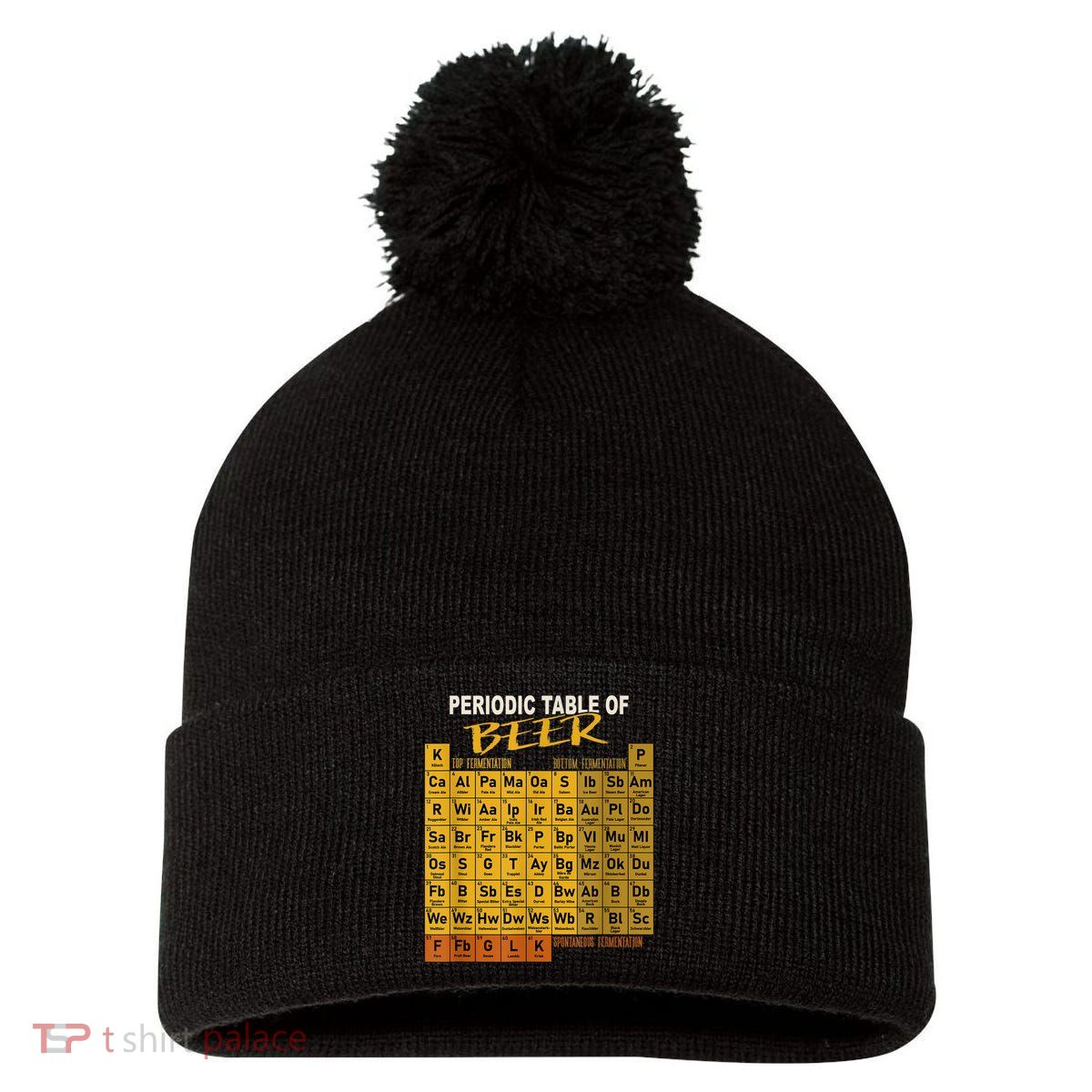 Periodic Table Of Beer Craft Beer Style Brewery Pom Pom 12in Knit Beanie