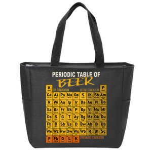 Periodic Table Of Beer Craft Beer Style Brewery Zip Tote Bag