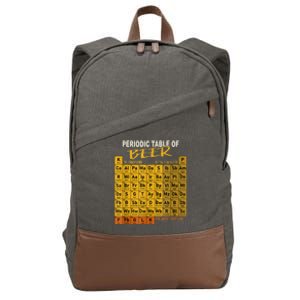 Periodic Table Of Beer Craft Beer Style Brewery Cotton Canvas Backpack