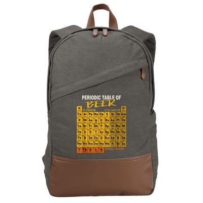 Periodic Table Of Beer Craft Beer Style Brewery Cotton Canvas Backpack
