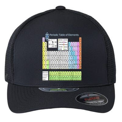 Periodic Table Of Elements For Classical And STEM Education Flexfit Unipanel Trucker Cap