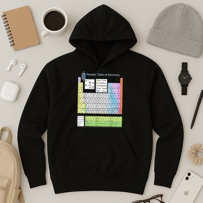 Periodic Table Of Elements For Classical And STEM Education Hoodie