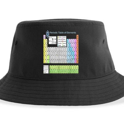 Periodic Table Of Elements For Classical And STEM Education Sustainable Bucket Hat