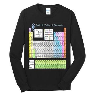 Periodic Table Of Elements For Classical And STEM Education Tall Long Sleeve T-Shirt