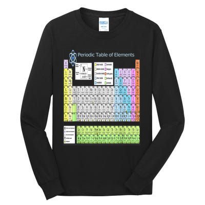 Periodic Table Of Elements For Classical And STEM Education Tall Long Sleeve T-Shirt