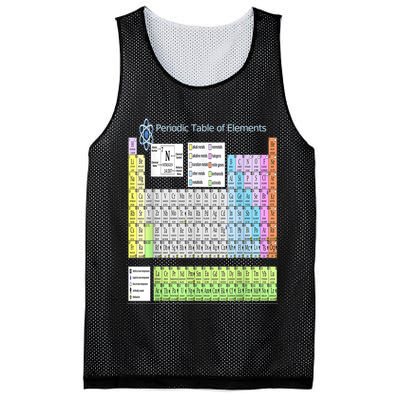 Periodic Table Of Elements For Classical And STEM Education Mesh Reversible Basketball Jersey Tank