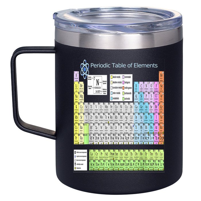 Periodic Table Of Elements For Classical And STEM Education 12oz Stainless Steel Coffee Mug