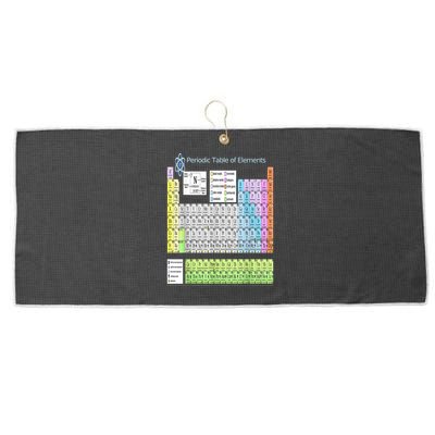 Periodic Table Of Elements For Classical And STEM Education Large Microfiber Waffle Golf Towel