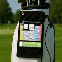 Periodic Table Of Elements For Classical And STEM Education Golf Towel