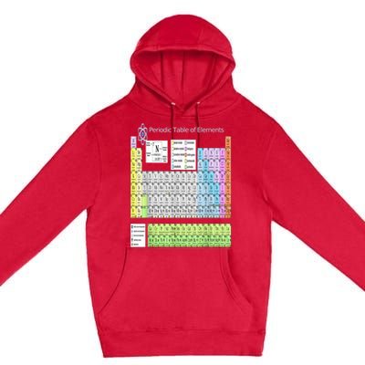 Periodic Table Of Elements For Classical And STEM Education Premium Pullover Hoodie