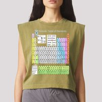 Periodic Table Of Elements For Classical And STEM Education Garment-Dyed Women's Muscle Tee
