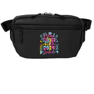 Proud Teacher Of A Class Of 2024 Graduate Tie Dye Crossbody Pack