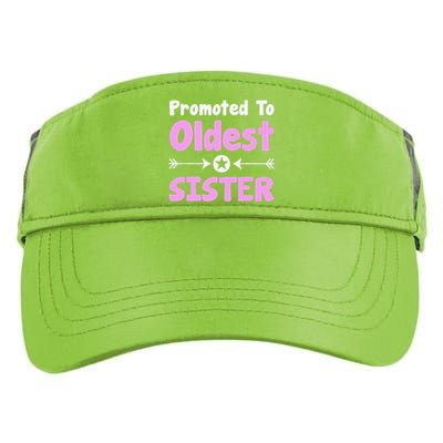 Promoted To Oldest Sister Older Sister Mother's Day Adult Drive Performance Visor