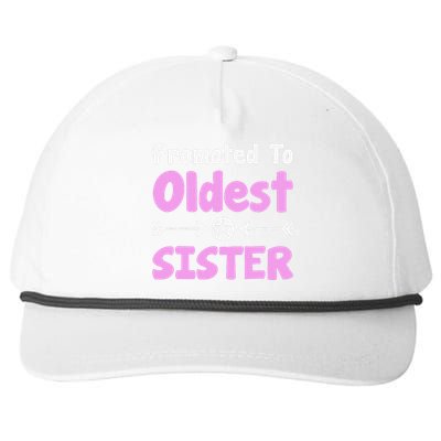 Promoted To Oldest Sister Older Sister Mother's Day Snapback Five-Panel Rope Hat