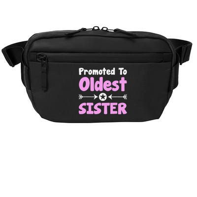 Promoted To Oldest Sister Older Sister Mother's Day Crossbody Pack