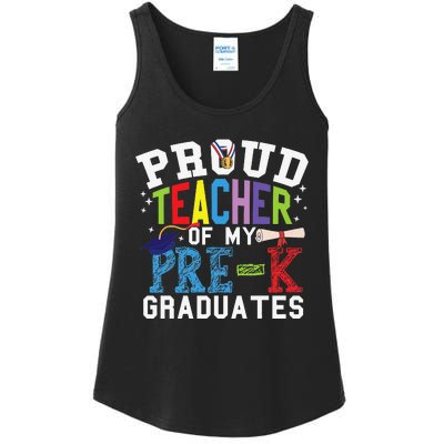 Proud Teacher Of My PreK Graduates Ladies Essential Tank