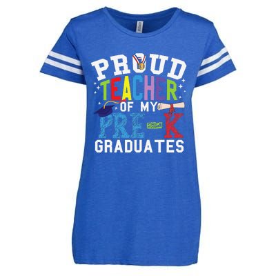 Proud Teacher Of My PreK Graduates Enza Ladies Jersey Football T-Shirt