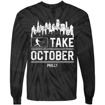 Philly Take October Philadelphia Tie-Dye Long Sleeve Shirt