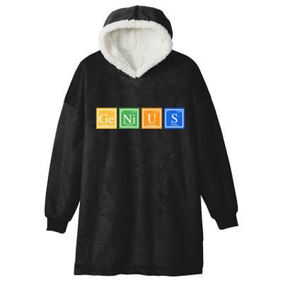 Periodic Table Of Elements Hooded Wearable Blanket