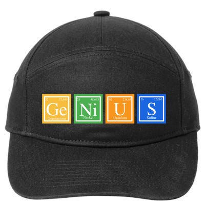 Periodic Table Of Elements 7-Panel Snapback Hat