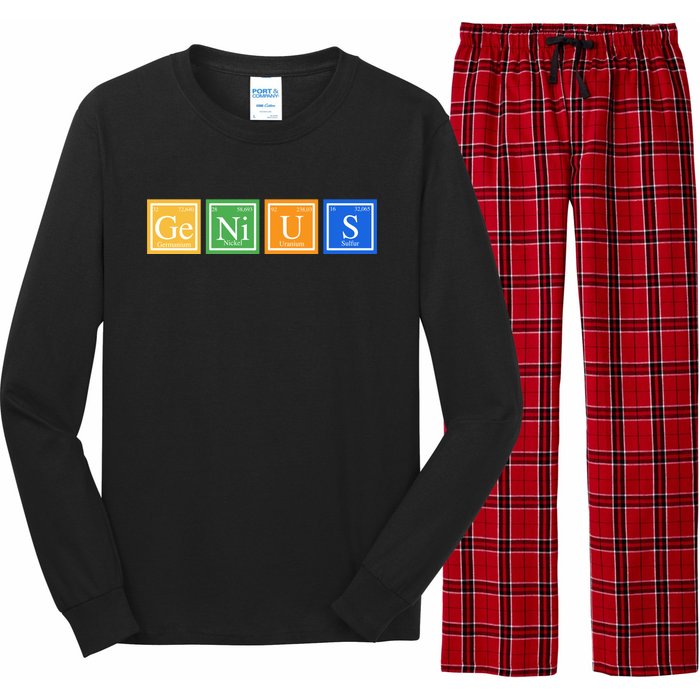 Periodic Table Of Elements Long Sleeve Pajama Set