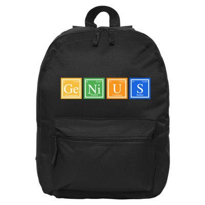 Periodic Table Of Elements 16 in Basic Backpack