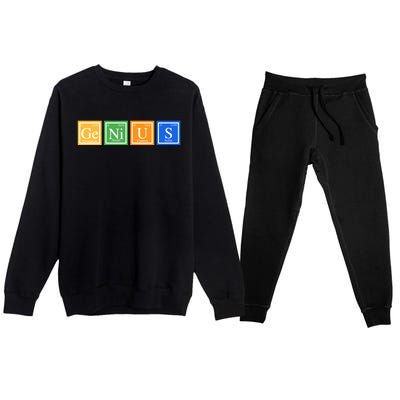 Periodic Table Of Elements Premium Crewneck Sweatsuit Set