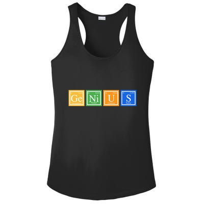 Periodic Table Of Elements Ladies PosiCharge Competitor Racerback Tank