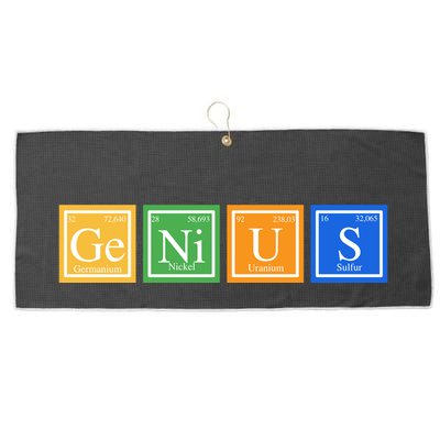 Periodic Table Of Elements Large Microfiber Waffle Golf Towel