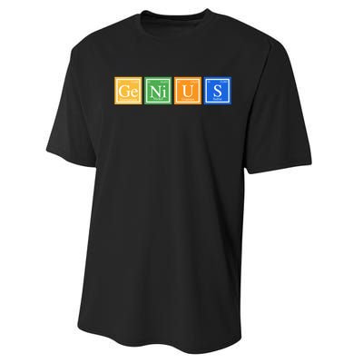 Periodic Table Of Elements Performance Sprint T-Shirt