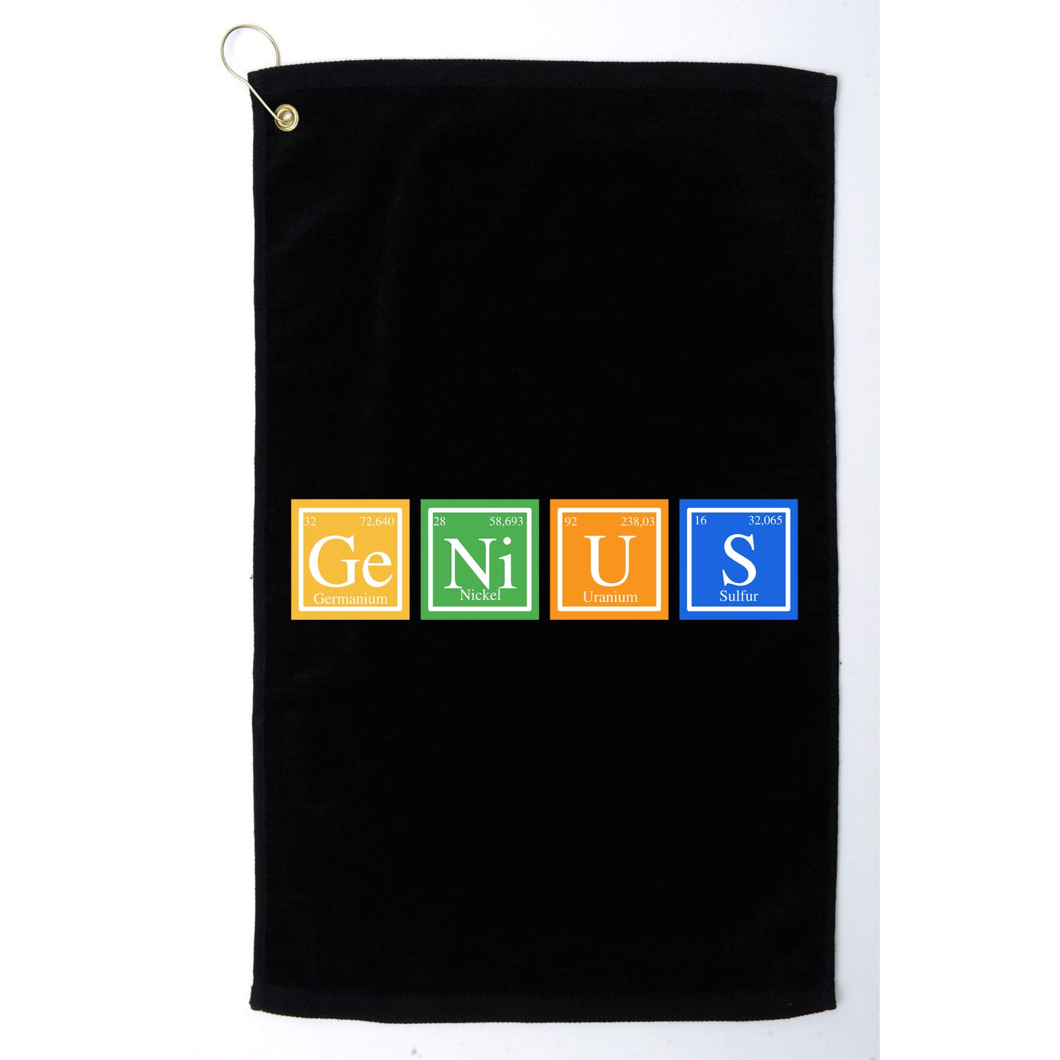 Periodic Table Of Elements Golf Towel