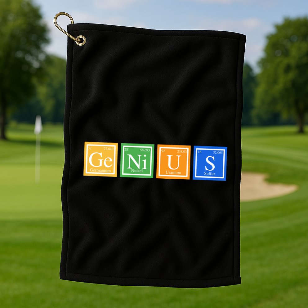Periodic Table Of Elements Golf Towel