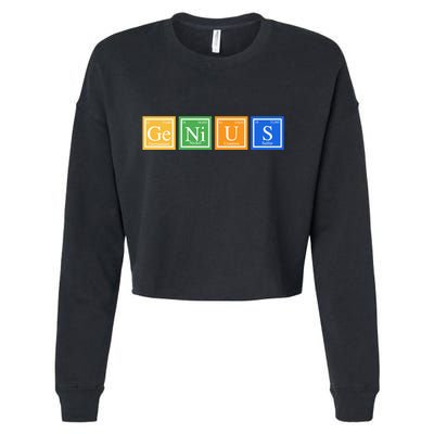 Periodic Table Of Elements Cropped Pullover Crew