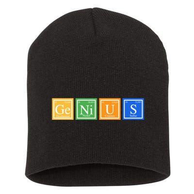 Periodic Table Of Elements Short Acrylic Beanie