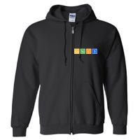 Periodic Table Of Elements Full Zip Hoodie