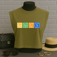 Periodic Table Of Elements Garment-Dyed Women's Muscle Tee