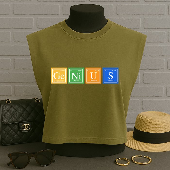 Periodic Table Of Elements Garment-Dyed Women's Muscle Tee
