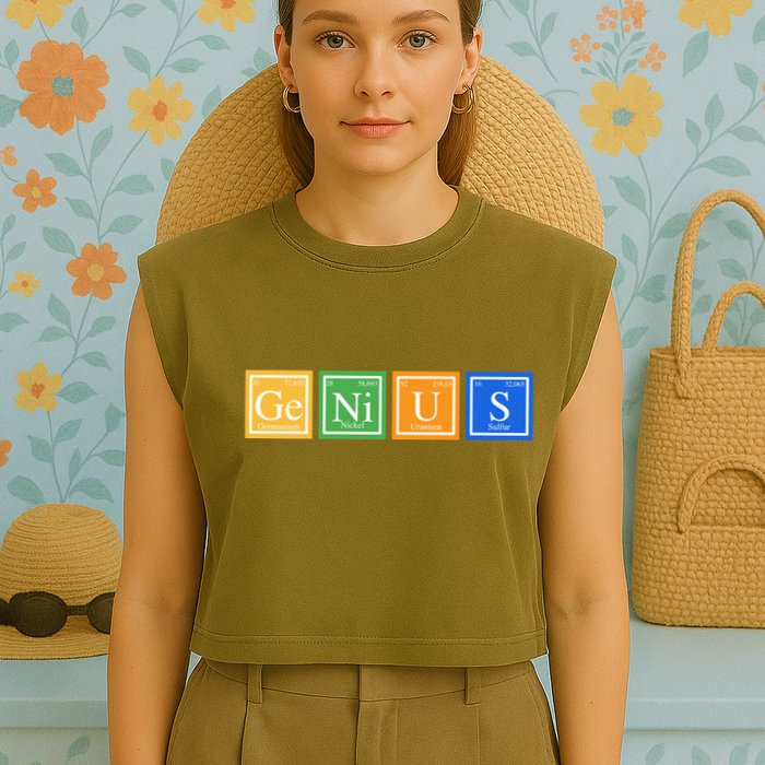 Periodic Table Of Elements Garment-Dyed Women's Muscle Tee