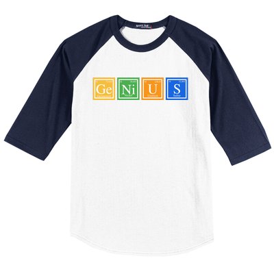 Periodic Table Of Elements Baseball Sleeve Shirt