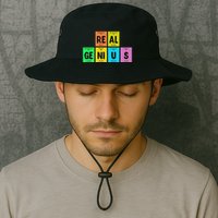 Periodic Table Of Elements Real Genius Bucket Hat