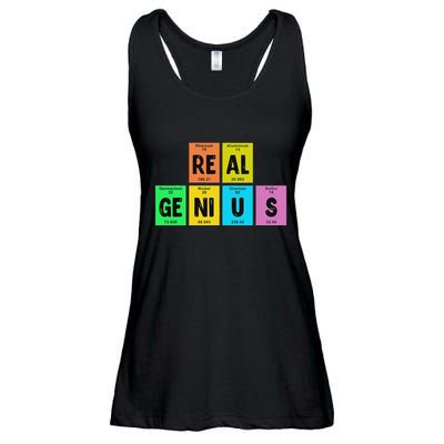 Periodic Table Of Elements Real Genius Ladies Essential Flowy Tank