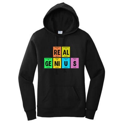 Periodic Table Of Elements Real Genius Women's Pullover Hoodie