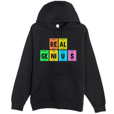 Periodic Table Of Elements Real Genius Premium Pullover Hoodie