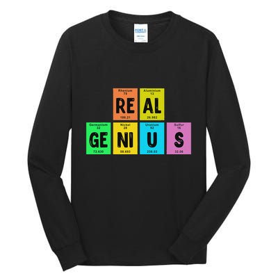 Periodic Table Of Elements Real Genius Tall Long Sleeve T-Shirt