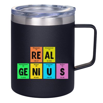 Periodic Table Of Elements Real Genius 12oz Stainless Steel Coffee Mug