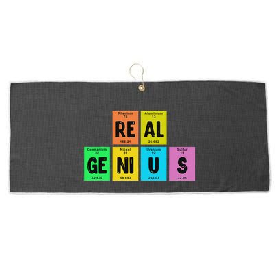 Periodic Table Of Elements Real Genius Large Microfiber Waffle Golf Towel