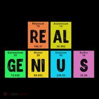 Periodic Table Of Elements Real Genius Poster