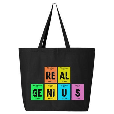 Periodic Table Of Elements Real Genius 25L Jumbo Tote