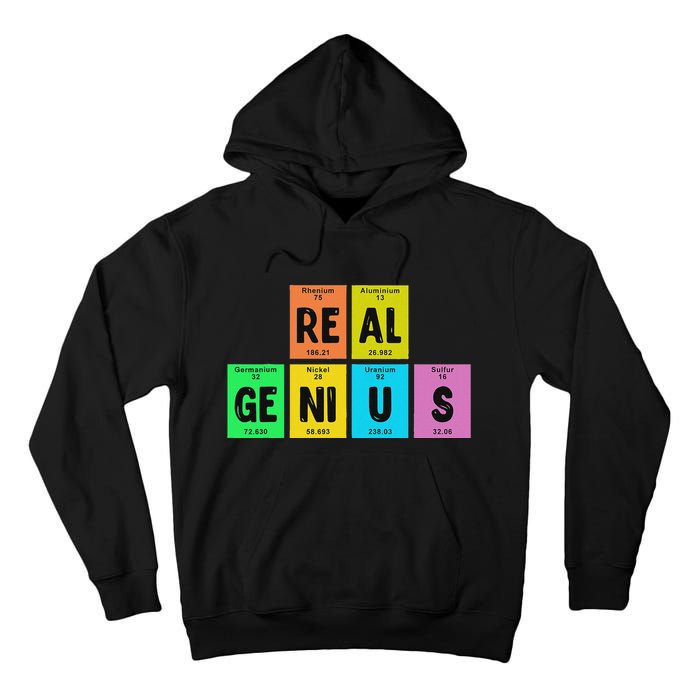 Periodic Table Of Elements Real Genius Tall Hoodie