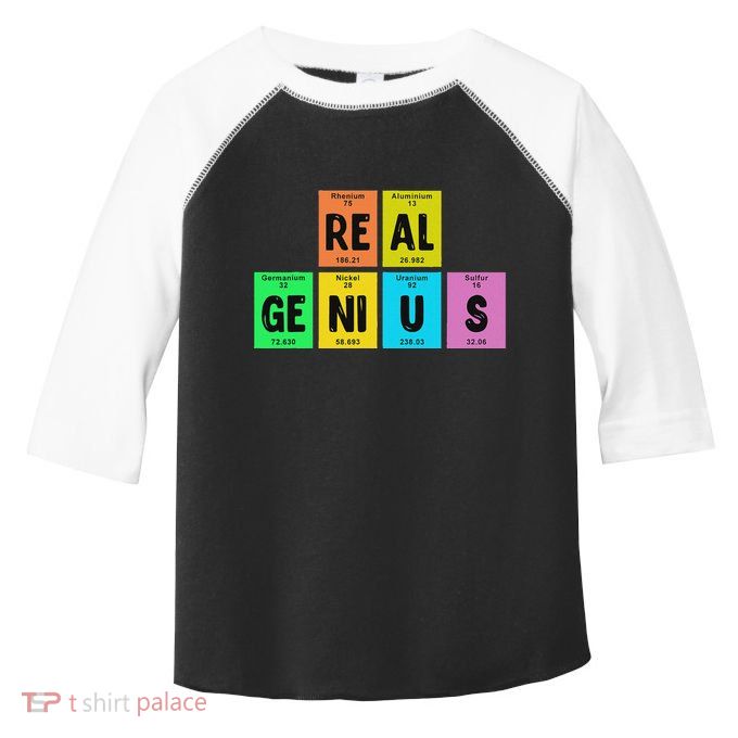 Periodic Table Of Elements Real Genius Toddler Fine Jersey T-Shirt